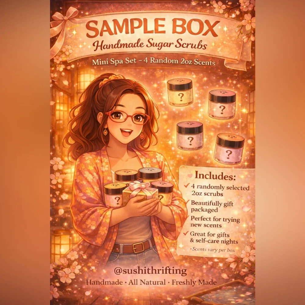 Sample Box-Handmade Sugar Scrubs